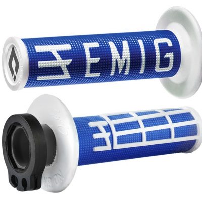 ΧΕΙΡΟΛΑΒΕΣ GRIPS odi emig V2 2T 4T racing-lock-on-motocross μπλε λευκό